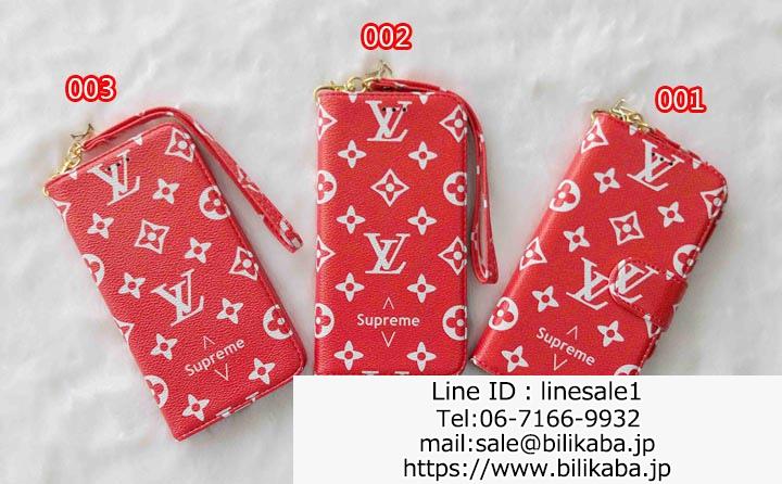 SUPREME LV iphone7 plusケース手帳