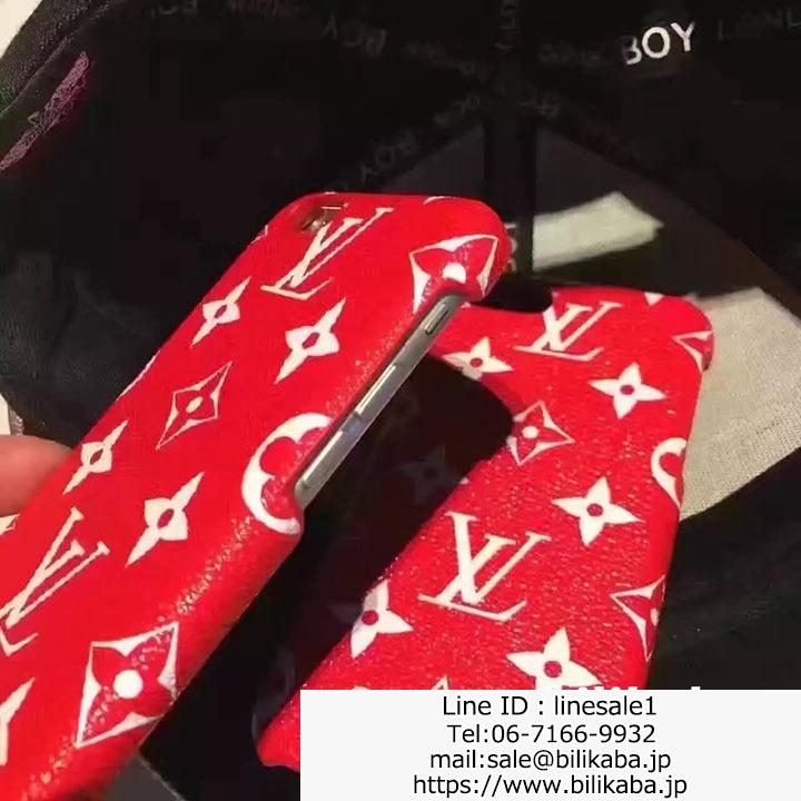 lv supreme iphone7sケース革製
