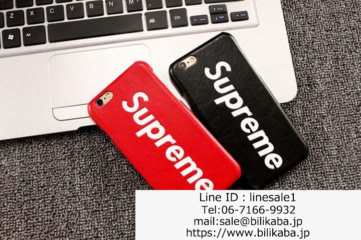 supreme iphone8plusケース レザー製