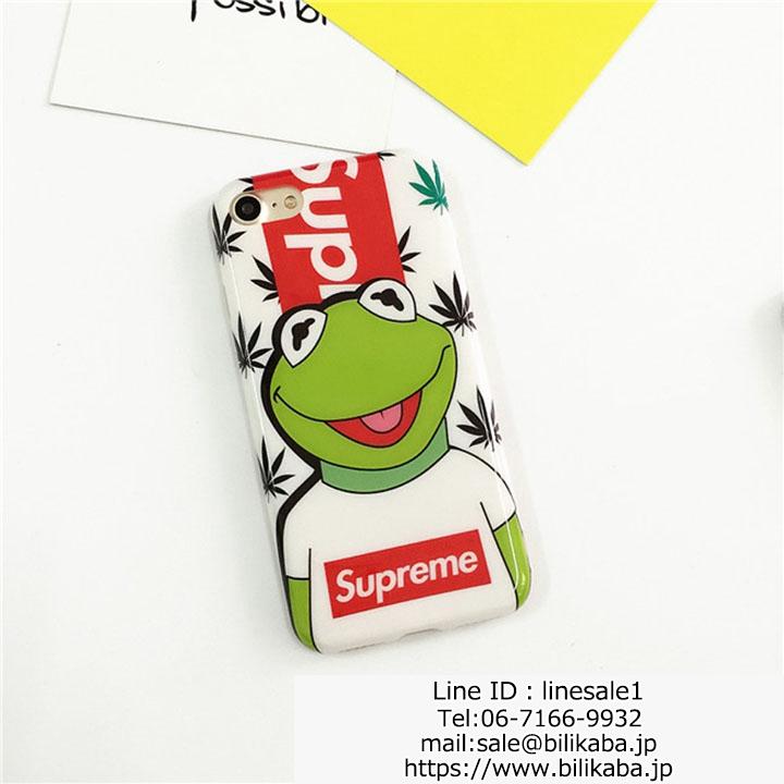 supreme iphone8 plusケース カエル