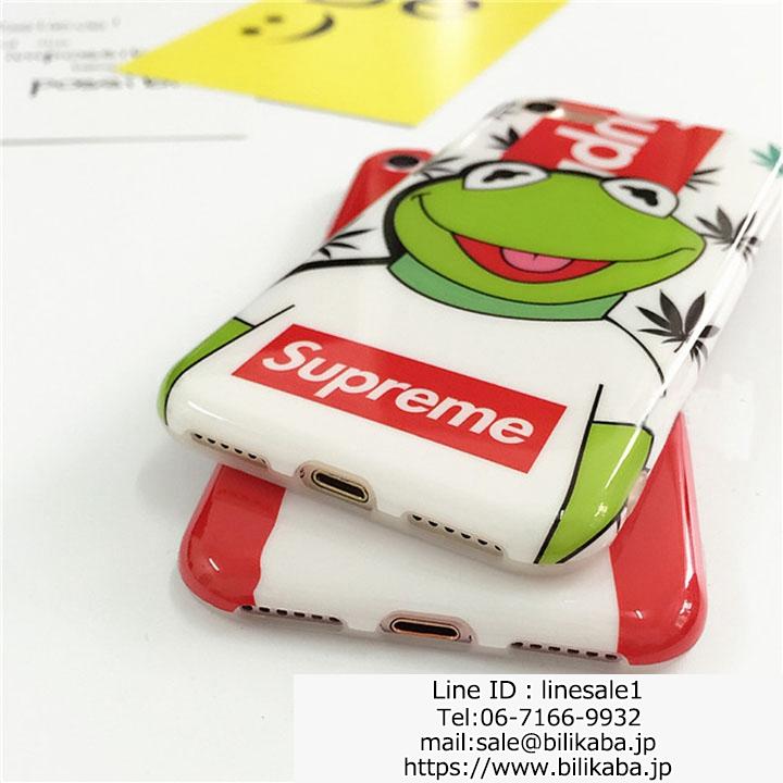 iphone8plusケース supreme ネックストラップ付き