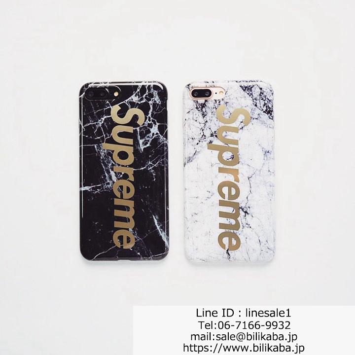 supreme iphone7ケース マーブル柄