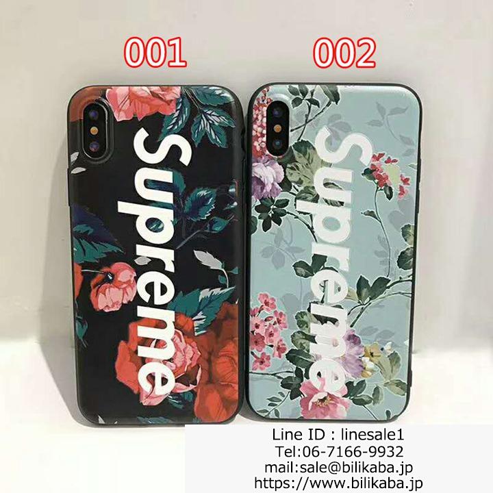 supreme iphone8ケース花柄