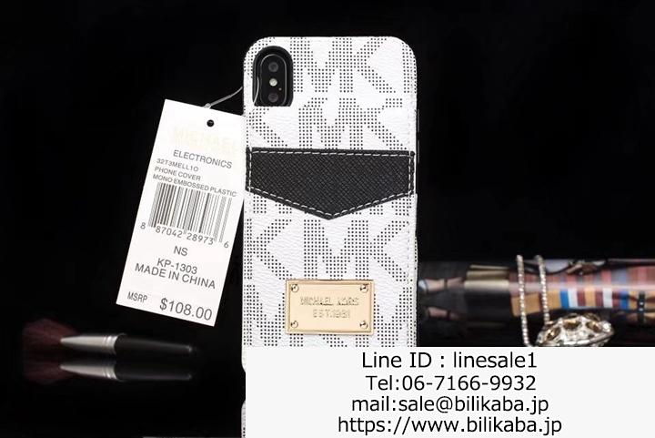 Michael Kors iphone8plusケース カードポケット付き