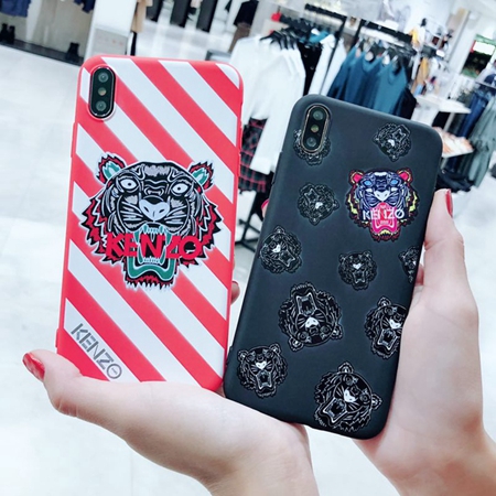 kenzo iphonexs maxケース 縞柄