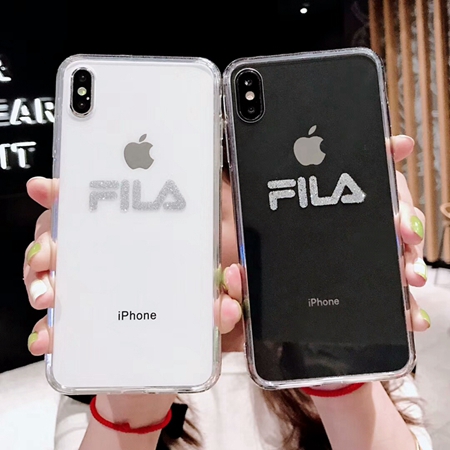 fila iphonexs max ガラスケース 透明感