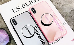 supreme iPhoneX Xsカバー 鏡面デザイン 化粧便利