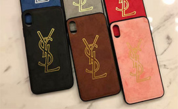 YSL iPhoneXs maxカバー 布製 ジャケット