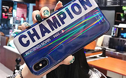 champion iphone xr xs ケース 光沢感