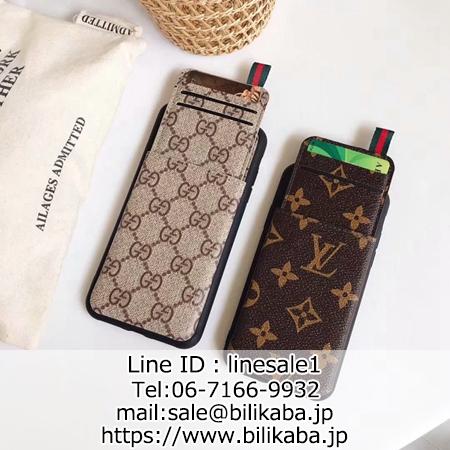 ルイヴィトン gucci iphone11 pro maxケース 背面カード収納