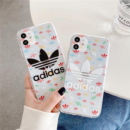 【在庫あり】アディダス Adidas 三つ葉ロゴ柄 iPhone12/12Pro ケース シンプル個性 アディダス アイフォン12pro maxカバー ADIDAS携帯ケース 男女兼用 ペア向け 2色 耐衝撃