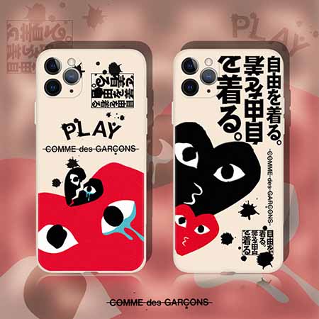 Comme des Garçons コムデギャルソン ハート柄 iphone12pro max携帯ケース ブランド  CDG iphone12ケース ファッション おしゃれ 流行 レディース愛用  iphone12proスマホケース