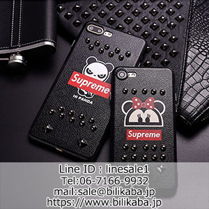 Supreme iphone8ケース スタッズ付き