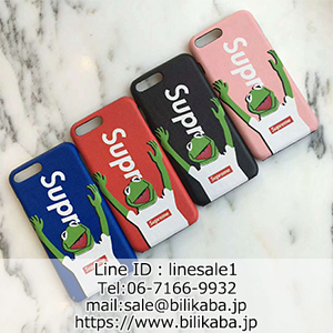 シュプリーム Iphonexケース 可愛いsupreme Iphonexケース Iphone8ケース カーミット アイフォン7ケース カエル